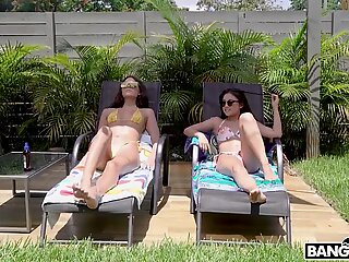 par, hard sex, asiatisk, dusj, bikini